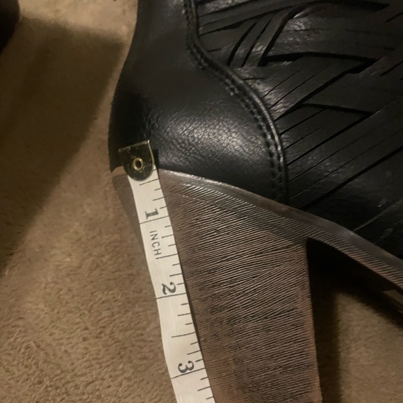 Elegant Black Ankle Booties ladies size 8.5 - Picture 7 of 10